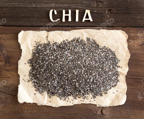Preview: Chia seeds with a word CHIA