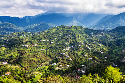 Preview: view of mountains slopes near Batumi city