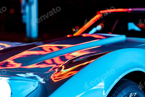 Preview: Closeup shot of a beautiful modern car