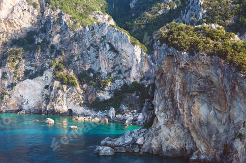 Preview: view of the cliffs of the Paleokastritsa bay