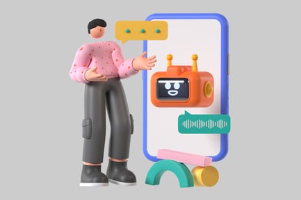 Preview: Character with chatbot and phone