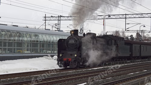 Preview: Old museum locomotive in Finland.