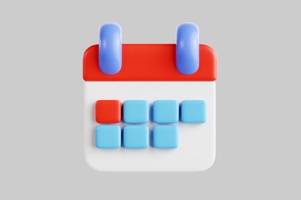 Preview: Cartoon simple calendar date