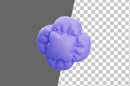 Preview: Six Rectangle Balloon Neon 3D Icon