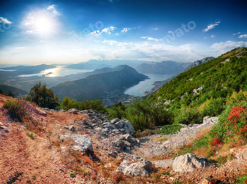 Preview: Beautiful view of the Bay of Kotor in Montenegro
