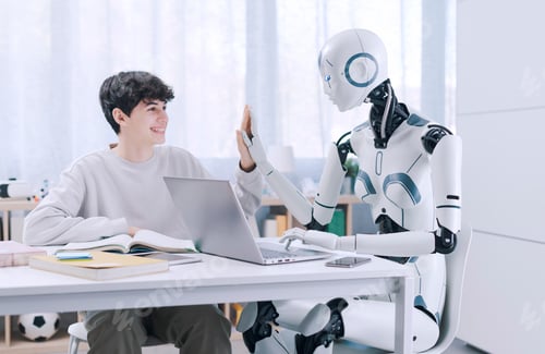 Preview: Studying with a robot