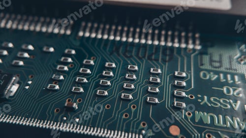 Preview: Photo of microchips and wires
