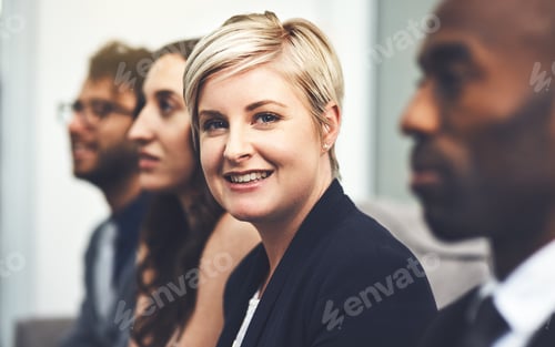 Preview: Business Professionals in Modern Corporate Office