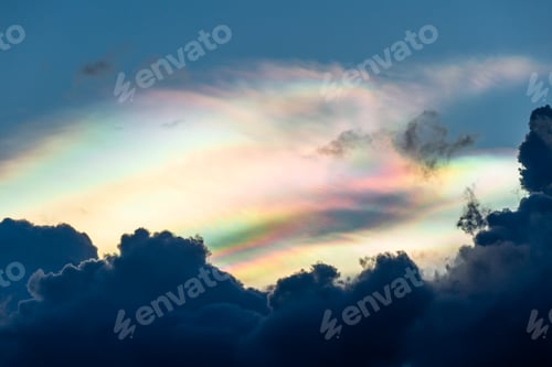 Preview: colorful dramatic sky with cloud at sunset