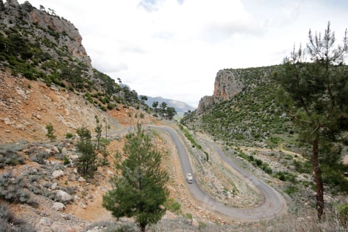 Preview: winding mountain road Taurus Mountains Turkey