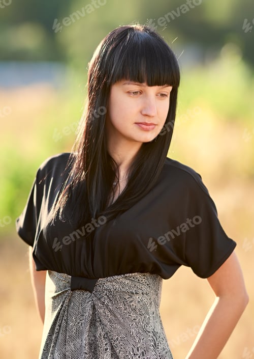 Preview: Portrait Of A Sexy Young Female In A Park