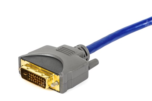 Preview: DVI plug on white background