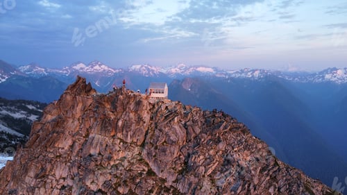Preview: Fire lookout in Washington at sunset
