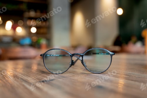 Preview: Reading glasses on top of the table.