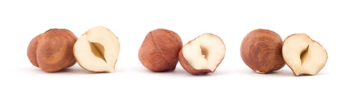 Preview: Issolated hazelnut on white background