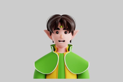 Preview: Cartoon elf character