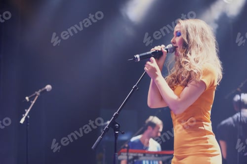 Preview: Enjoying every second in the music industry. A band playing on stage at a concert.