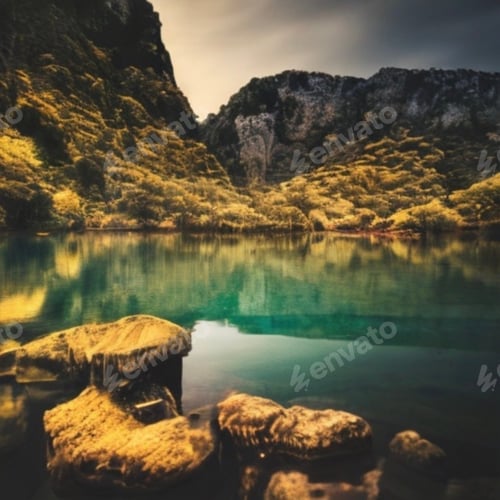 Preview: Turquoise mirror lake