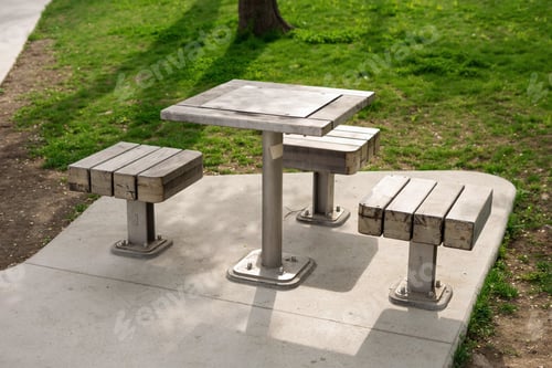 Preview: Table for playing chess in the park.