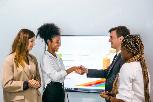 Preview: professional business team meeting for creative strategy, teamwork group cooperation brainstorming