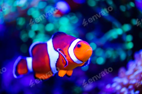 Preview: Wonderful and beautiful underwater world with corals and tropical fish.