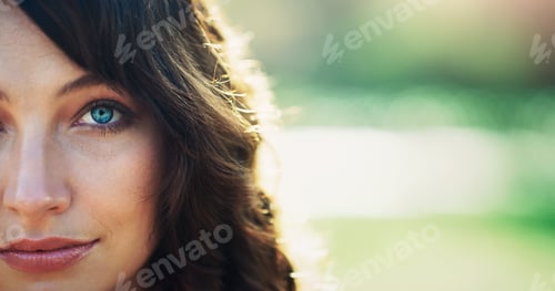 Preview: Cropped portrait of an attractive young woman feeling confident in a public park