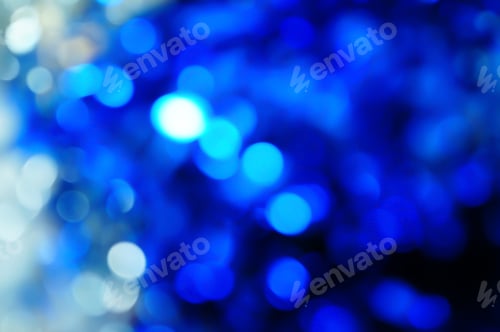 Preview: Bokeh Blue Vivid Color Background