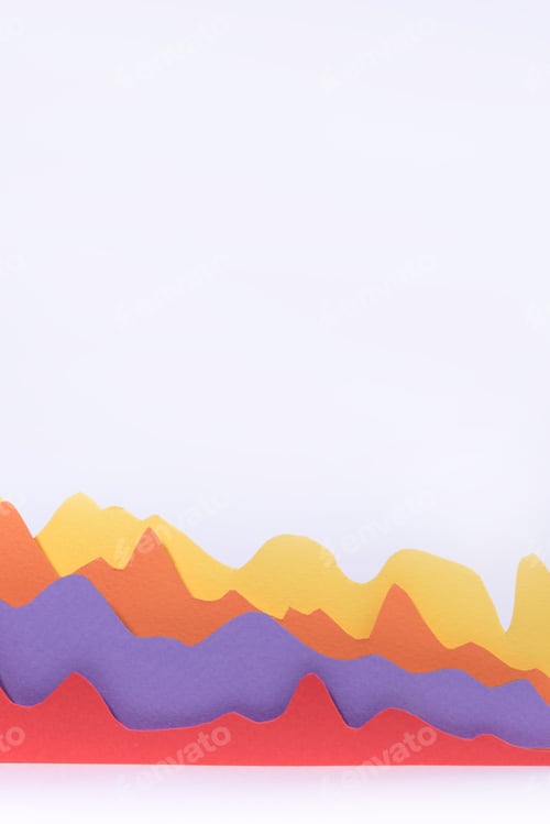 Preview: Business graphics isolated over white background.
