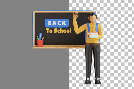 Preview: Back To School 3D Illustration