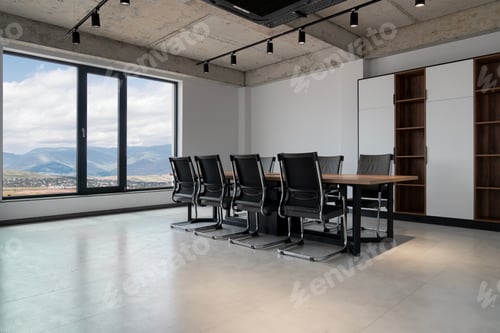 Preview: Conference meeting table in office design studio