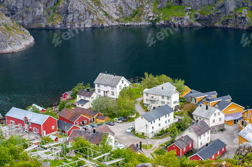 Preview: Traditional village in Lofoten archipelago, Norway