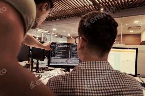 Preview: startup business people group working as team to find solution
