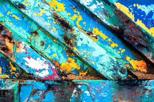 Preview: Fishing boat abstract, Varkala, Kerala, India