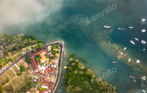 Preview: Aerial photo shot from plane flying from Bali to Singapore