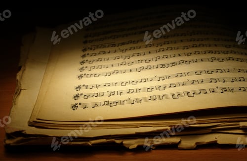 Preview: old music book
