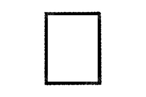 Preview: Black picture frame, wallpaper, decorative objects isolated white on background.