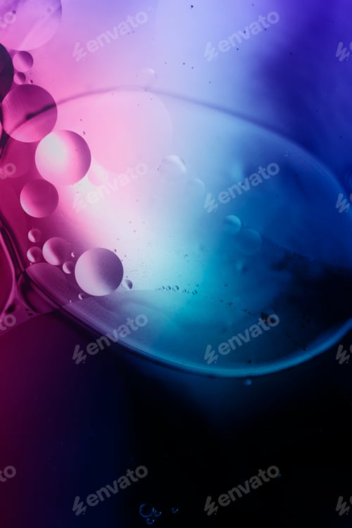 Preview: abstract material with colorful lights and surreal shapes