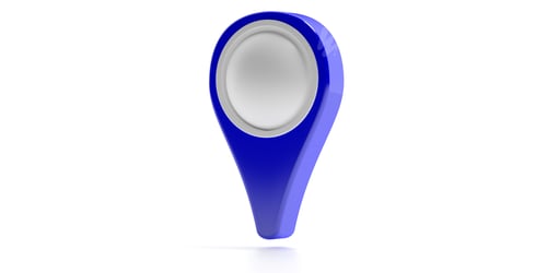 Preview: Map marker isolated on white background. 3d illustration