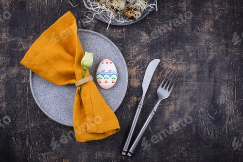 Preview: Easter spring festive table setting