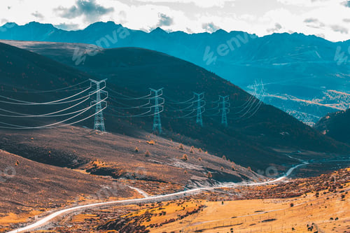 Preview: countryside road passing through in the mountain