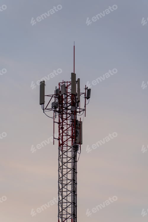 Preview: Global 5G network infrastructure: high-speed wireless communication tower.