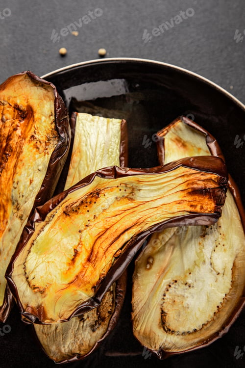 Preview: Baked eggplant grilled vegetables fresh natural product tasty snack delicious gourmet food