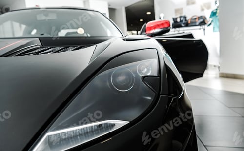 Preview: Exotic Vehicle Inside a Dealership Showroom