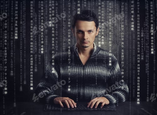 Preview: Man Is Typing On Keyboard