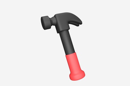 Preview: Hammer Playful 3D Illustration