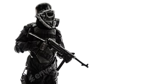 Preview: Futuristic nazi soldier sentry
