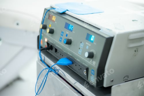 Vorschau: medizinisches Gesundheitsinstrument im chirurgischen Operationssaal im Krankenhaus, Instrument der Chirurgieklinik