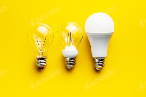 Preview: Energy saving and classic light bulbs.