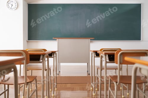 Preview: Image of a Japanese school classroom