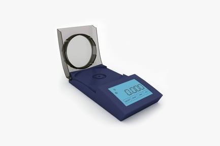 Preview: Digital weighing scale with display and partial cover